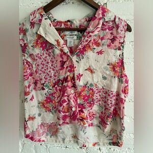 Haute Hippie sleeveless linen top